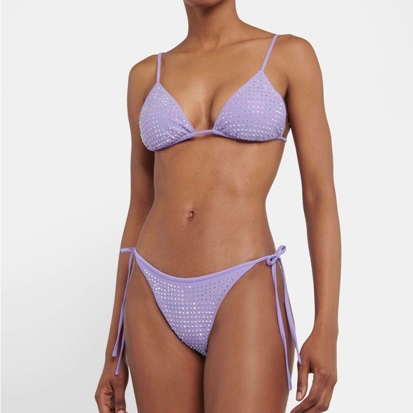 Self-Portrait Other - NWT self portrait purple embellished bikini bottoms UK 8/US 4